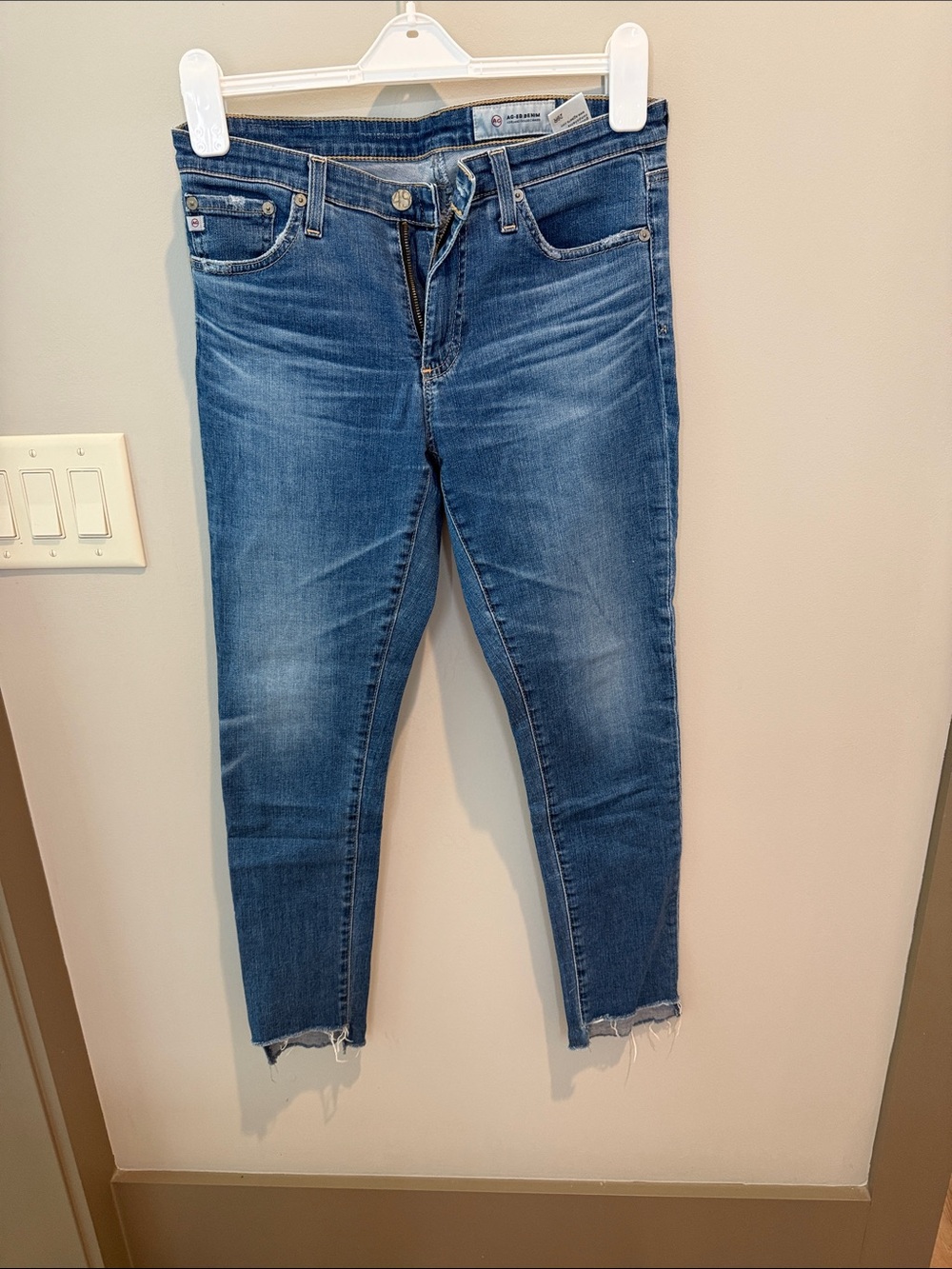 Skinny Cropped Jeans in Medium Blue - Joe's